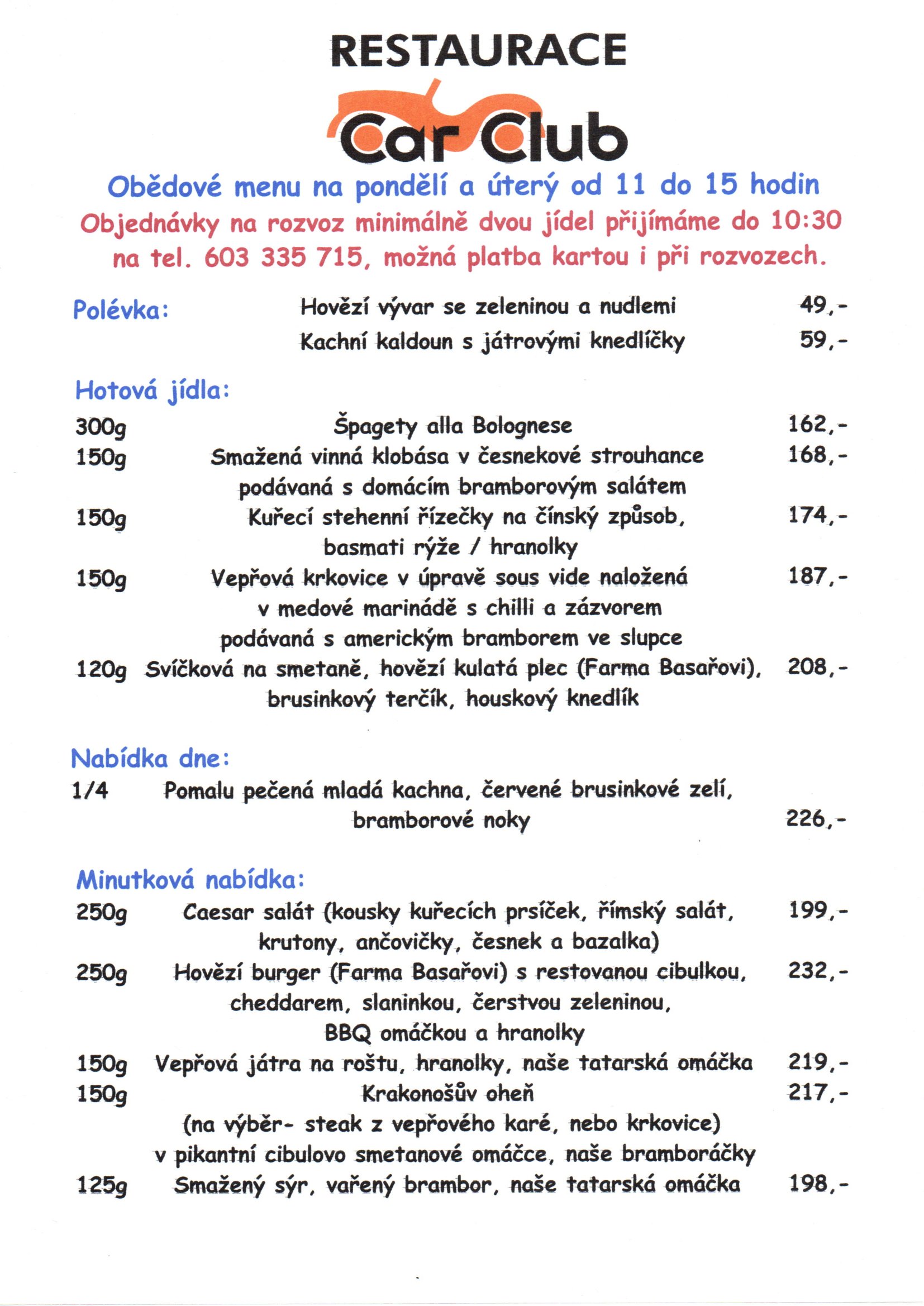 Denni menu