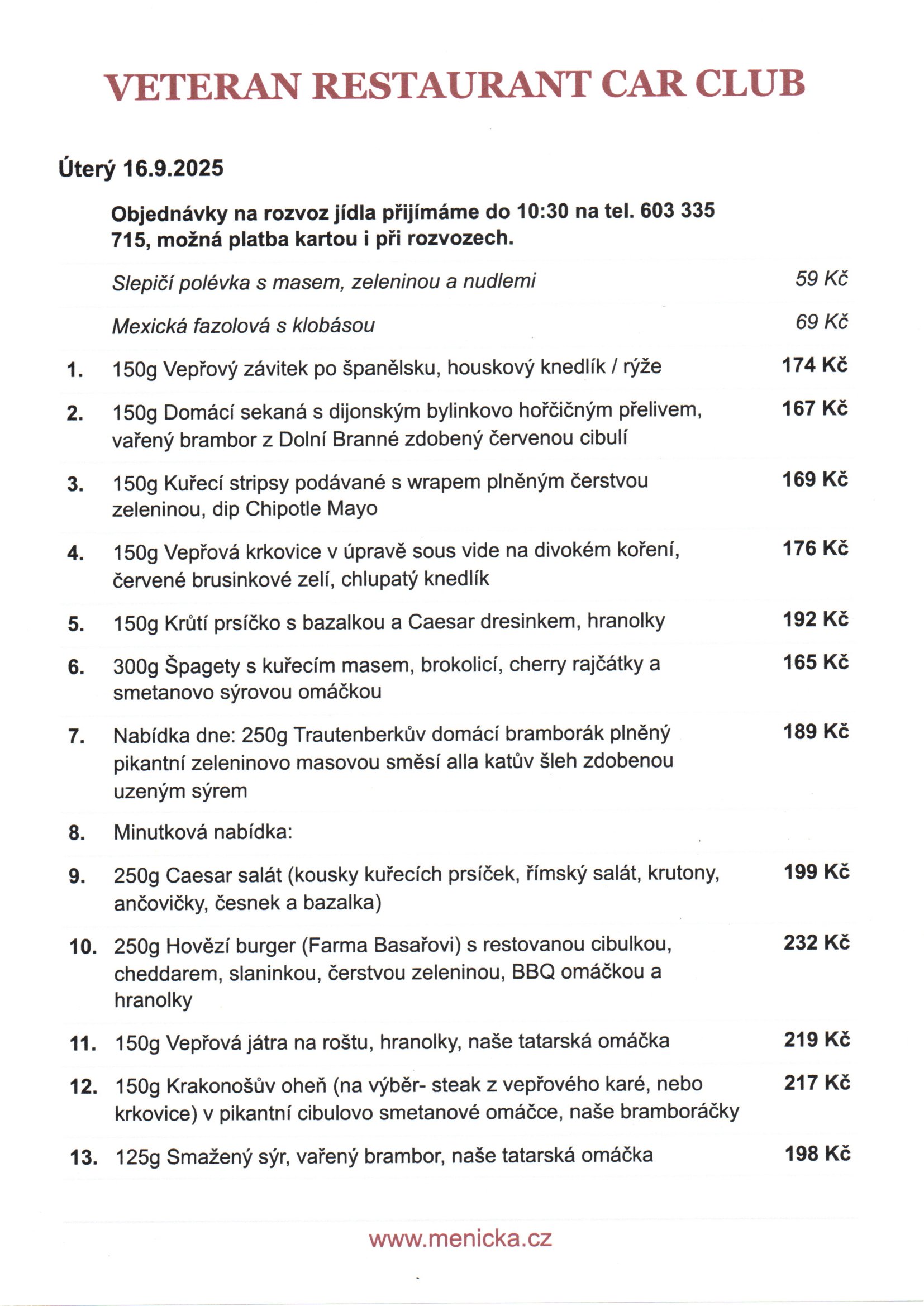 Denni menu